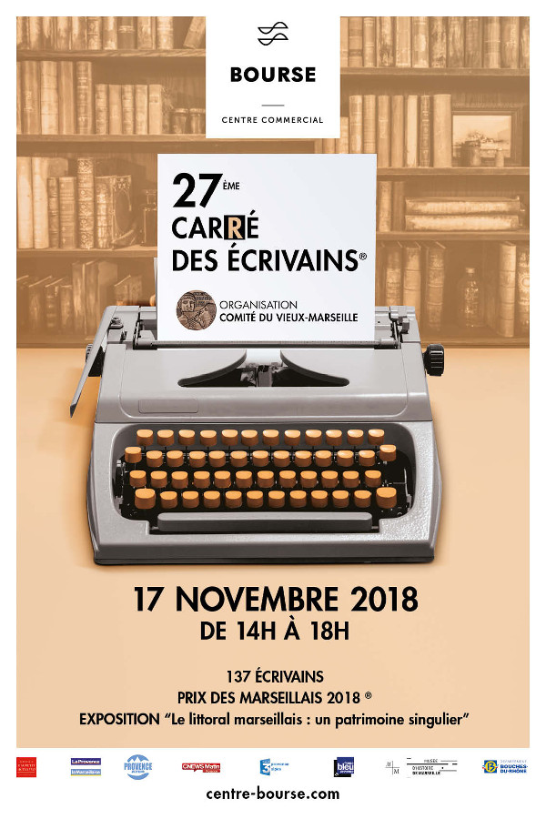 Marseille, 27ème carré des écrivains, samedi 17 novembre 2018