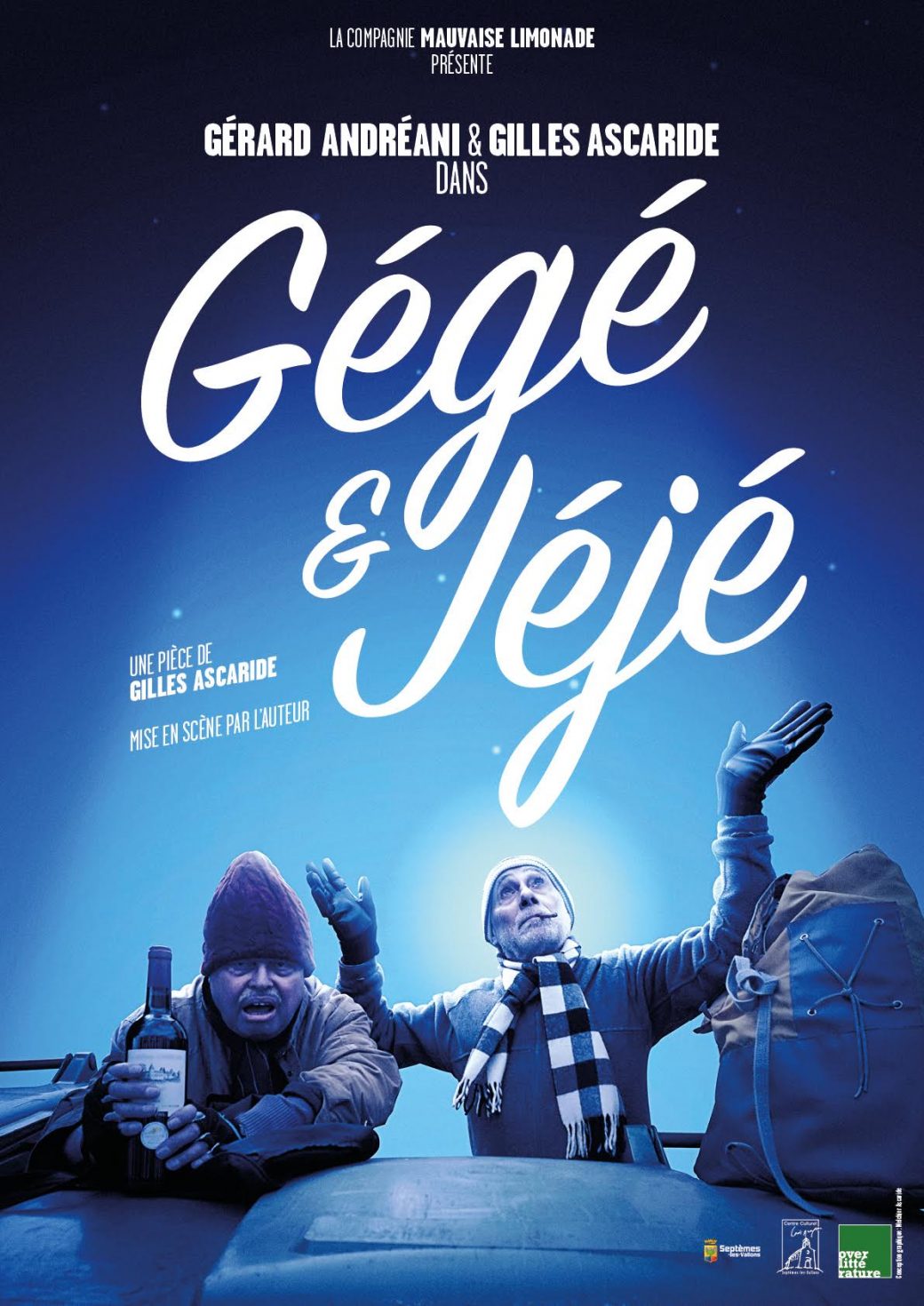 Gégé et Jéjé, pièce de Gilles Ascaride, par Gérard Andréani et Gilles Ascaride, affiche