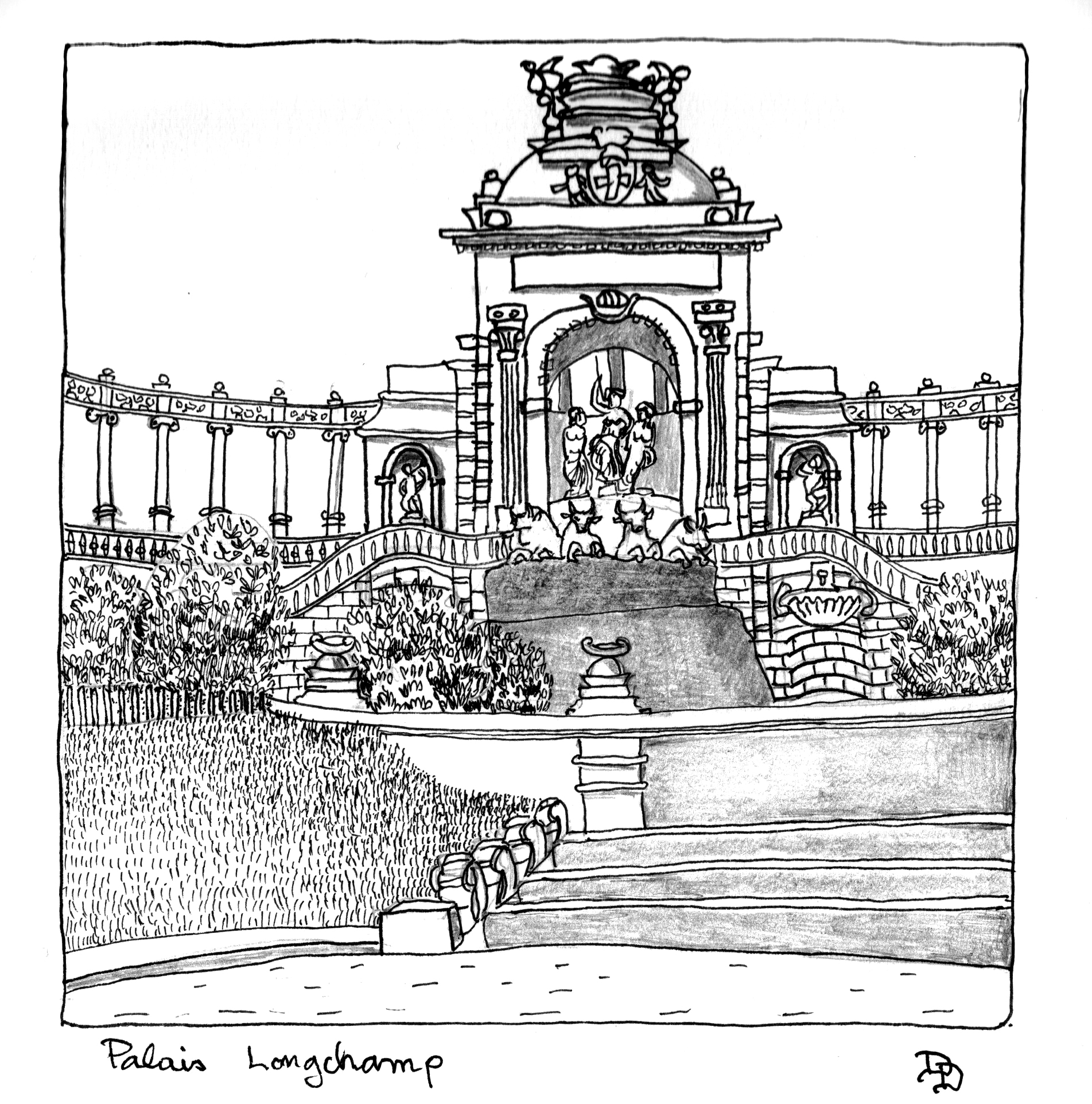 MarseilleS, Didier Deléglise-Drayton, Éditions du Fioupélan, Florilège, Longchamp, fontaine MarseilleS, Didier Deléglise-Drayton, Éditions du Fioupélan, Florilège, Longchamp, fontaine